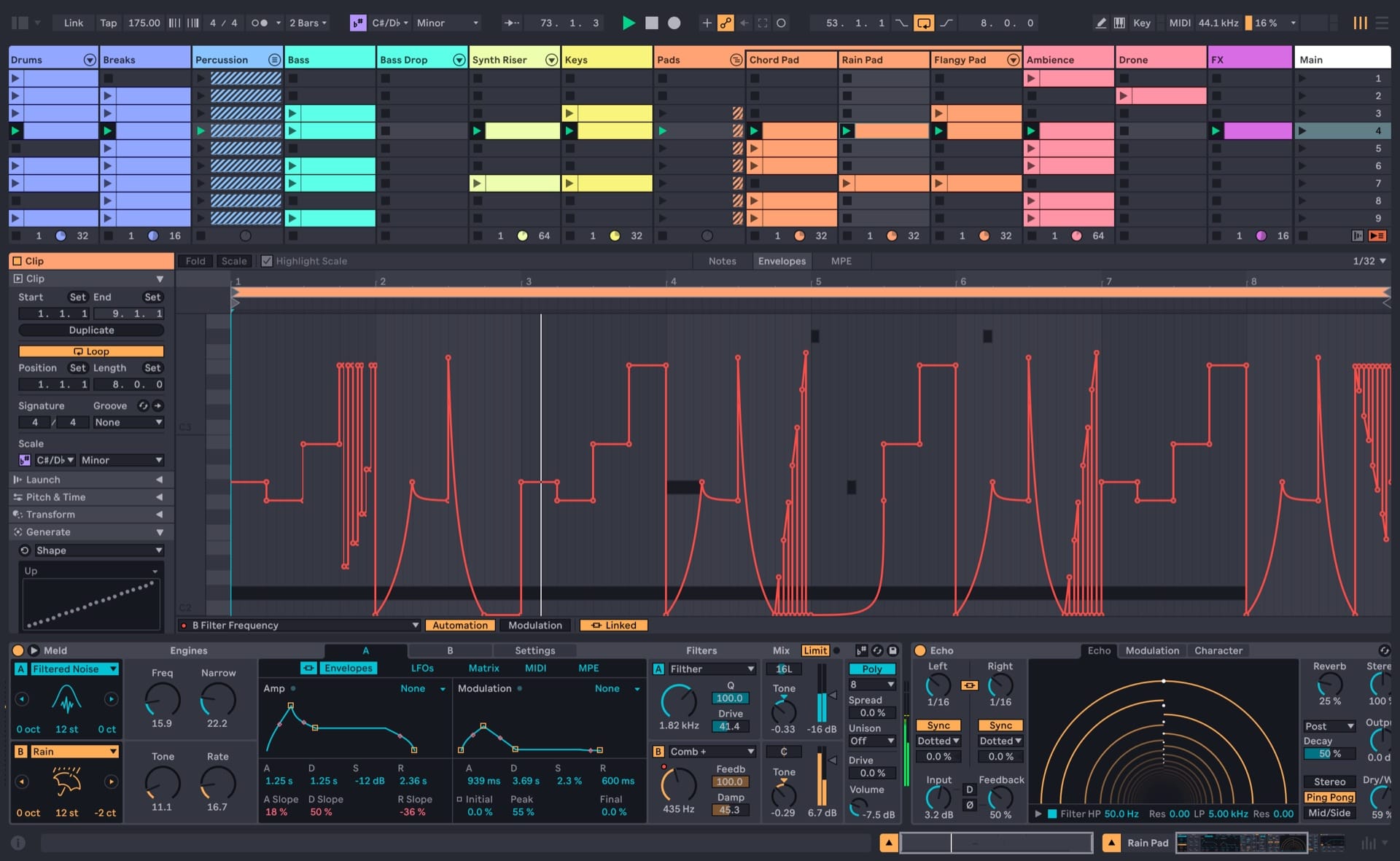Ableton Live 12 Session View interface